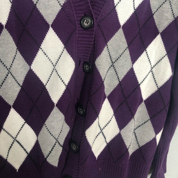 Buttoned V-Neck Sweater - Picture 3 of 4